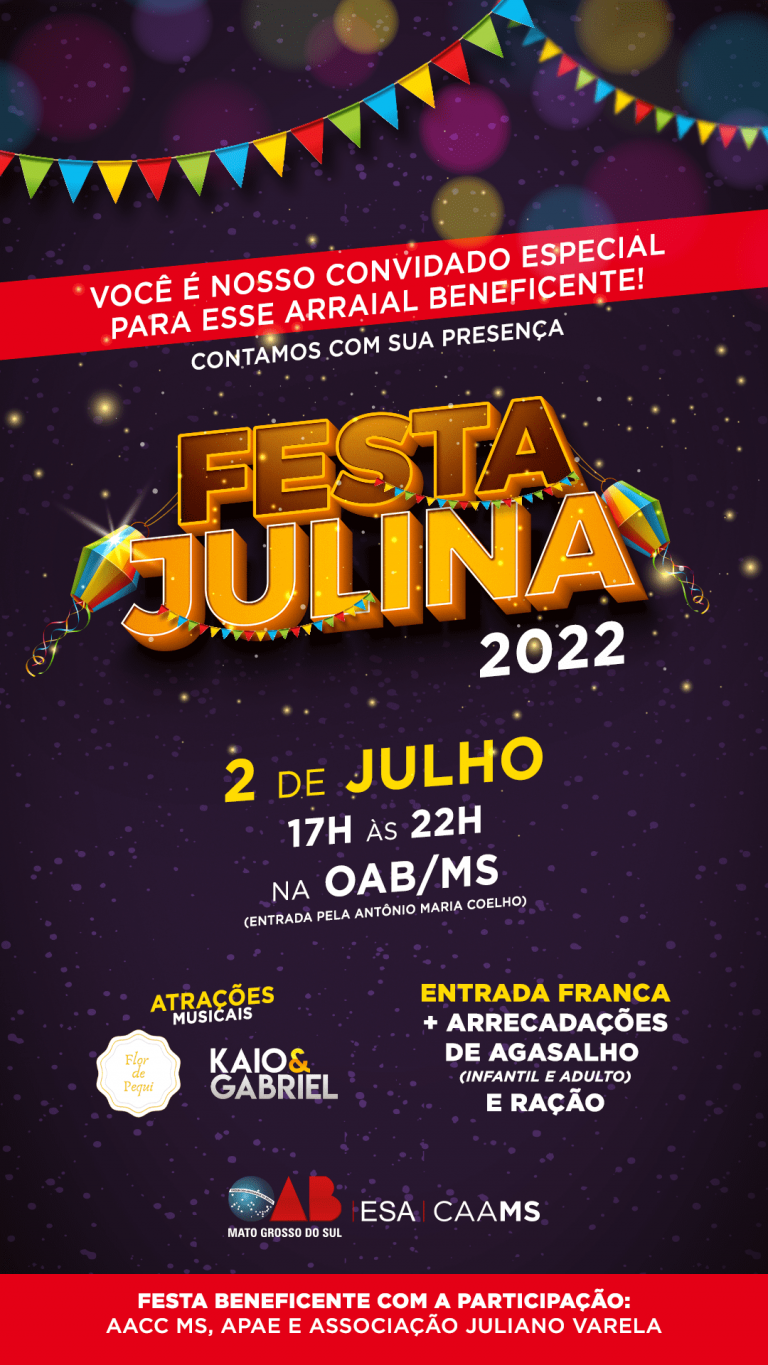 OAB/MS promove Festa Julina neste sábado