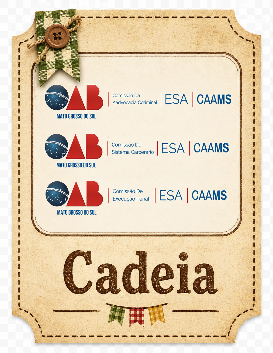 CAC, CEXP e CSCAR - Cadeia